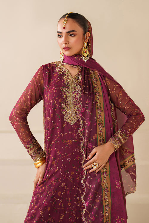 BAROQUE EMBROIDERED CHIFFON FANCY FORMAL