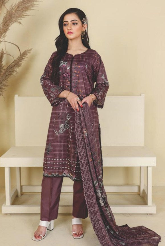 Zarsha Emb Lawn-D7583