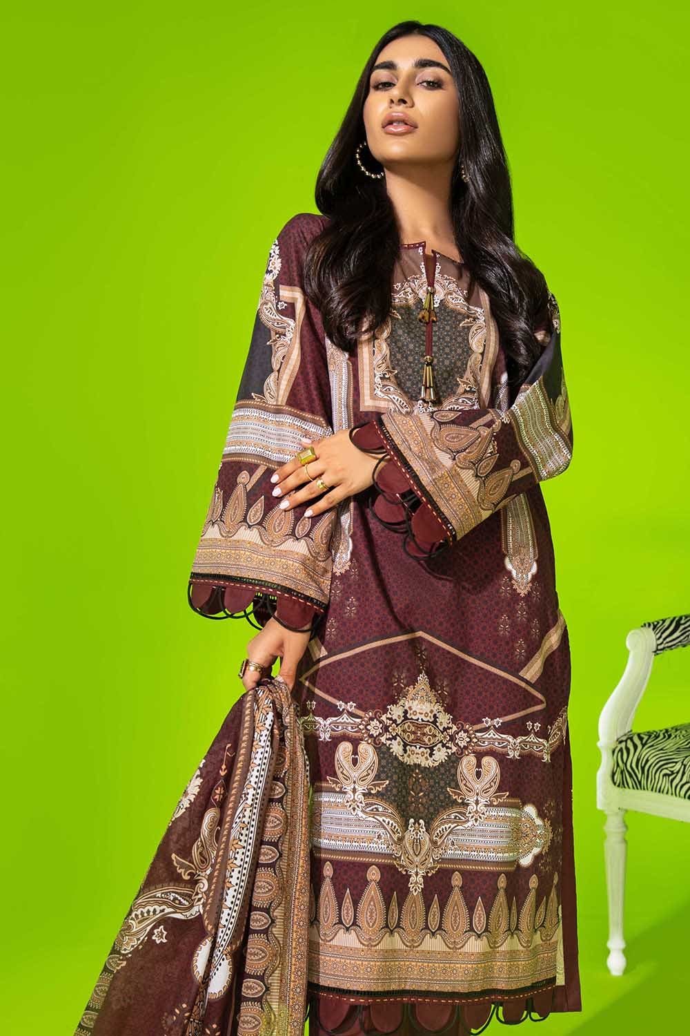 Gul Ahmed Spring Summer Printed Lawn  CL-12505 A