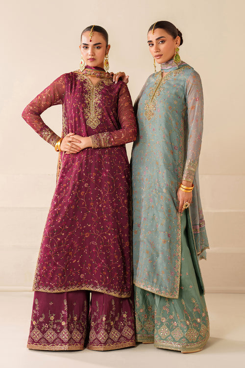 BAROQUE EMBROIDERED CHIFFON FANCY FORMAL