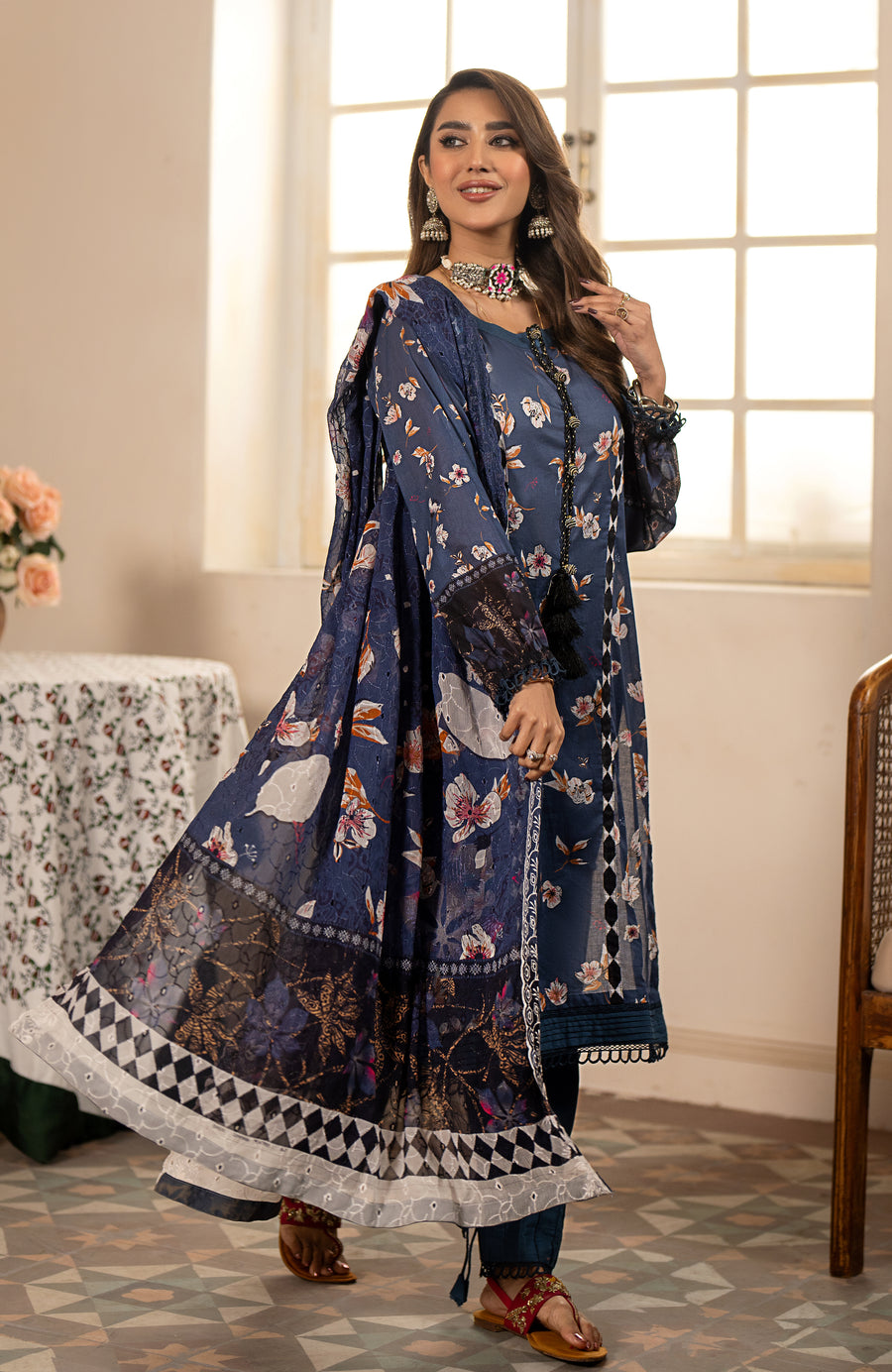 AL Zohaib Sunshine Bloom - Chiffon Dupatta Collection