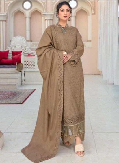 BREEZE Vol 2 Premium Embroidered Dhanak Collection By Aalaya #08