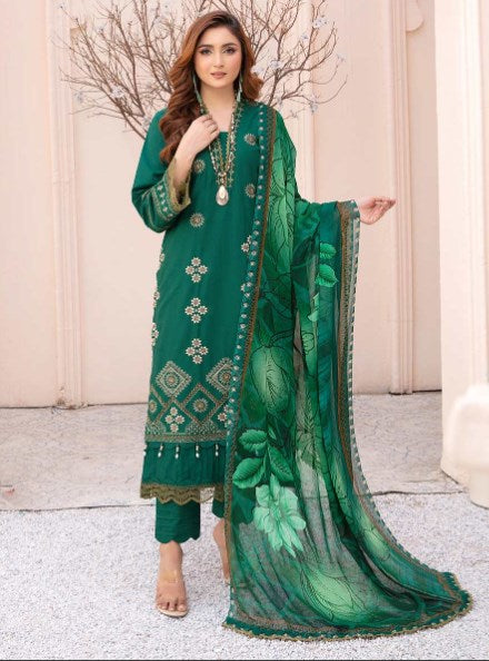 Farmaish Heavy Embroidered Lawn Vol 02 By Aalaya