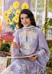 E CRAFT CHIKANKARI WITH CHIFFON BY ELAF