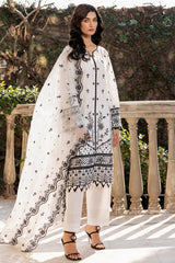 Bahar Embroidered Lawn'25 By Farasha