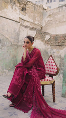 Qalamkar Chiffon Wedding Formals 25