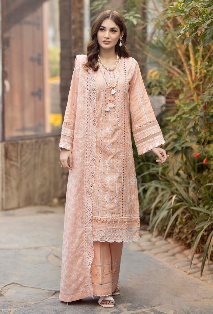 Adan Libas Fuchsia Chikankari