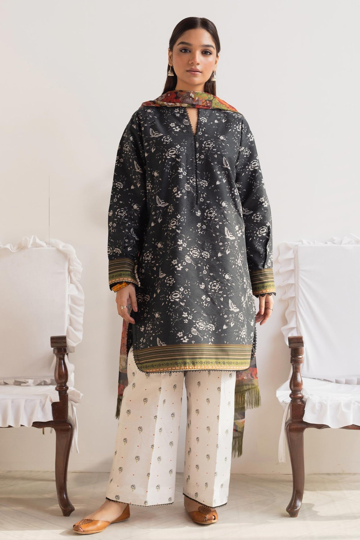 Coco Printed Lawn Collection By ZaraShahjahan D-07