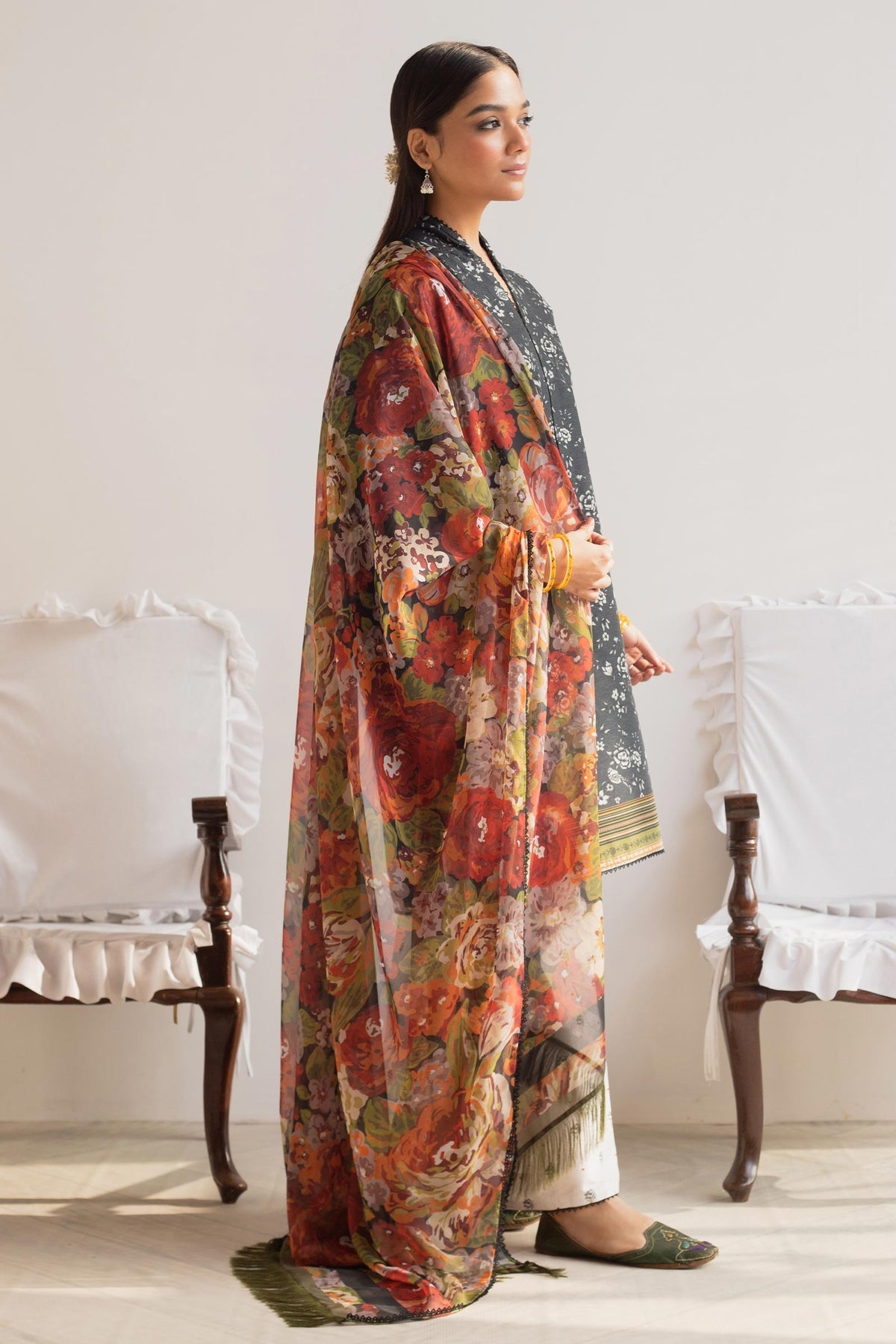 Coco Printed Lawn Collection By ZaraShahjahan D-07