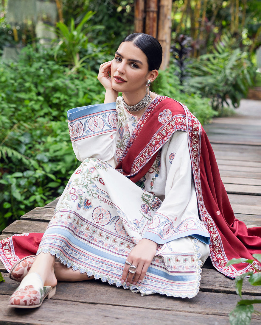 Hemline Symphony Unstitched Karandi Collection By Mushq 25
