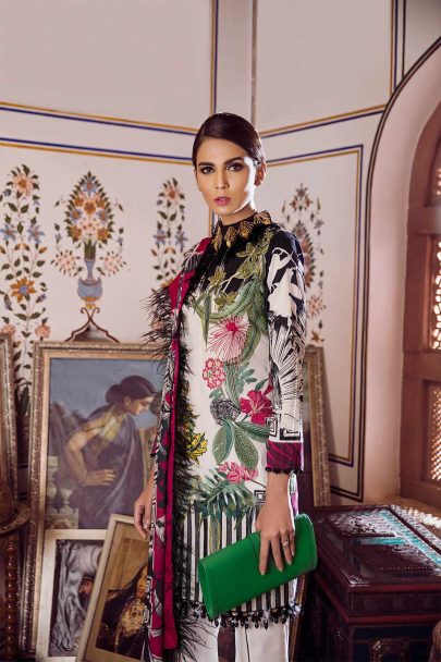 Crimson Embroidered Cambric Winter Luxury Collection