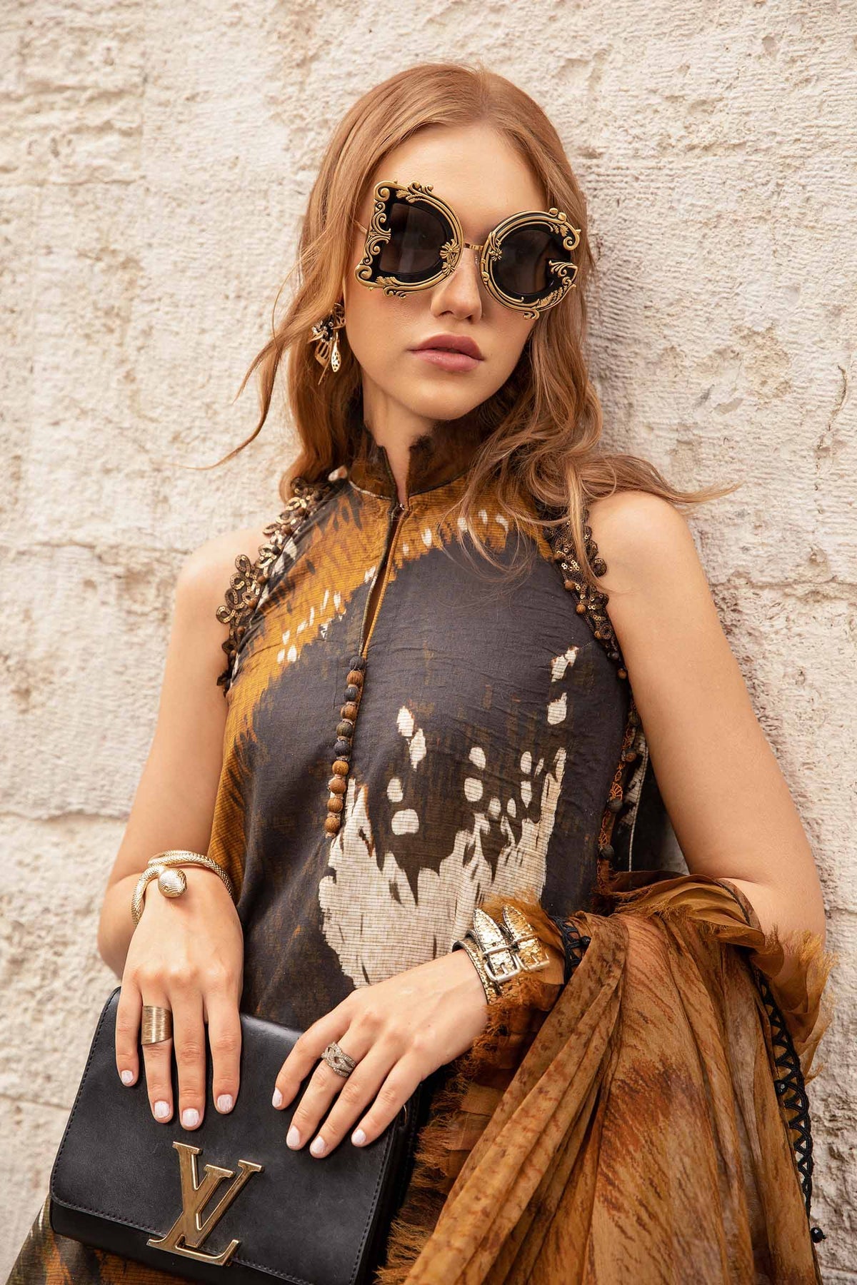M Prints 3 Piece Unstitched Printed Cambric Suit By Maria B 24