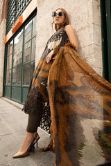 M Prints 3 Piece Unstitched Printed Cambric Suit By Maria B 24