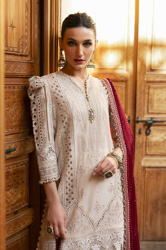 3 Piece Unstitched Embroidered Lawn Suit | D-2511-B