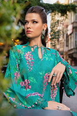M Prints 3 Piece Unstitched Printed Cambric Suit By Maria B 24