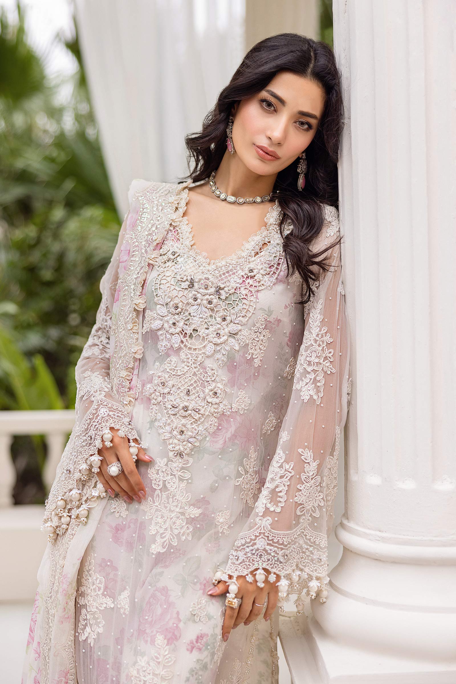 Maria B Unstitched Embroidered Chiffon Collection 25