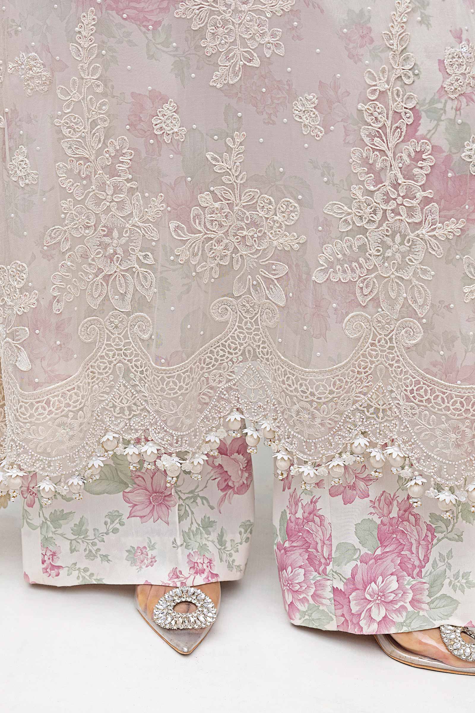 Maria B Unstitched Embroidered Chiffon Collection 25