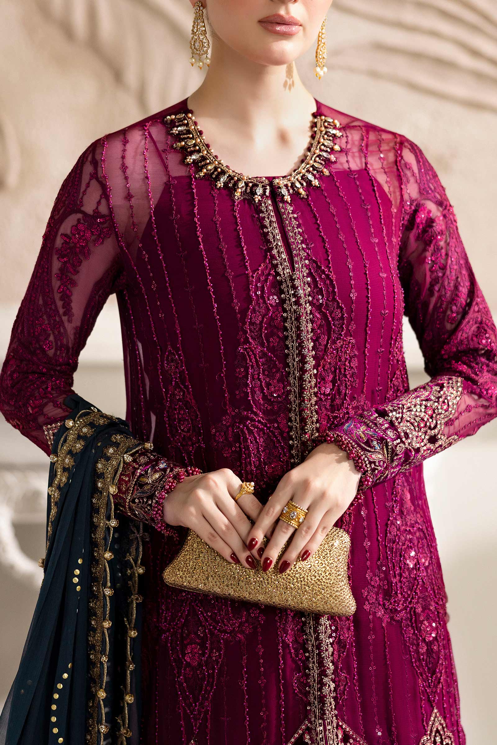 Maria B Unstitched Embroidered Chiffon Collection 25