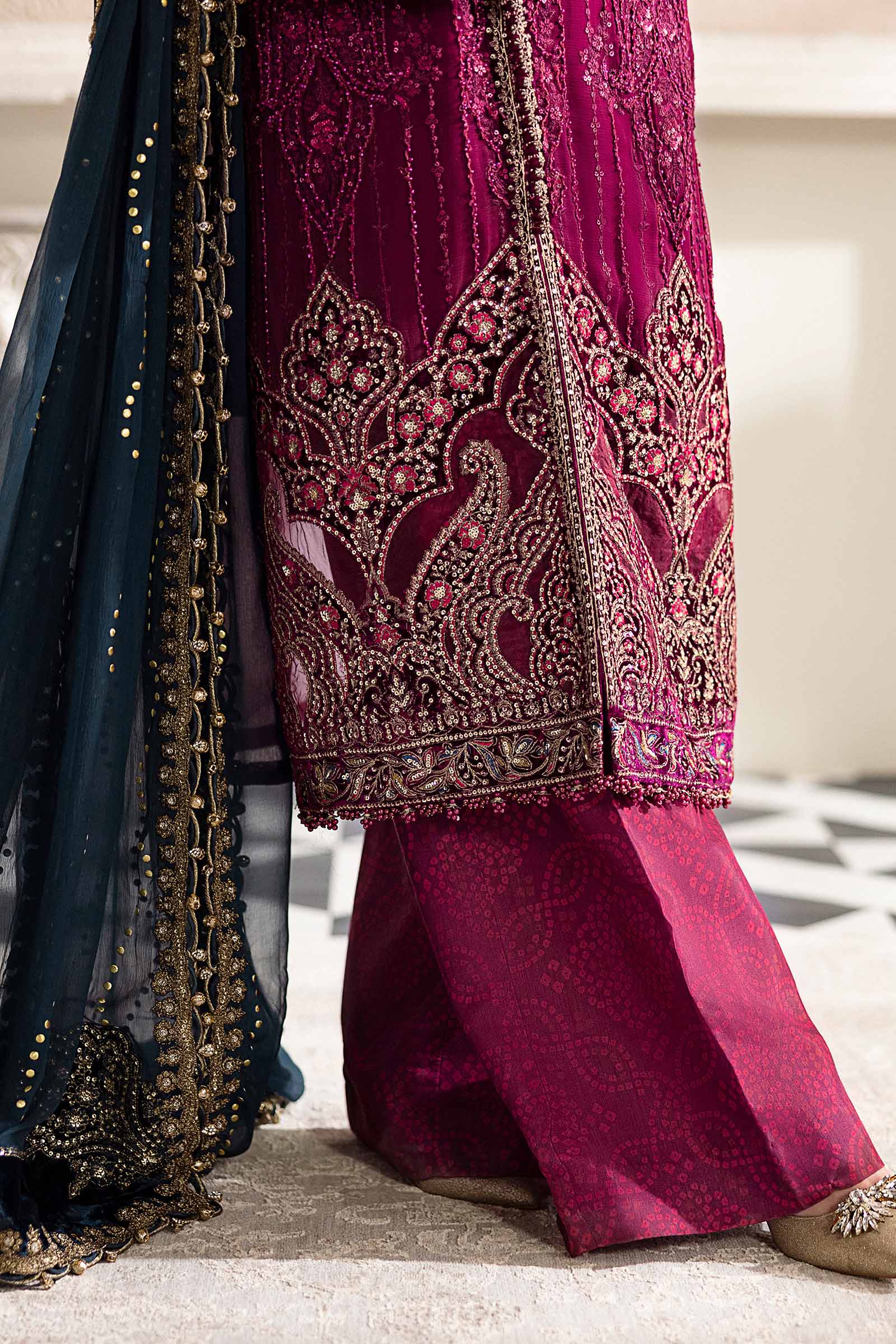 Maria B Unstitched Embroidered Chiffon Collection 25
