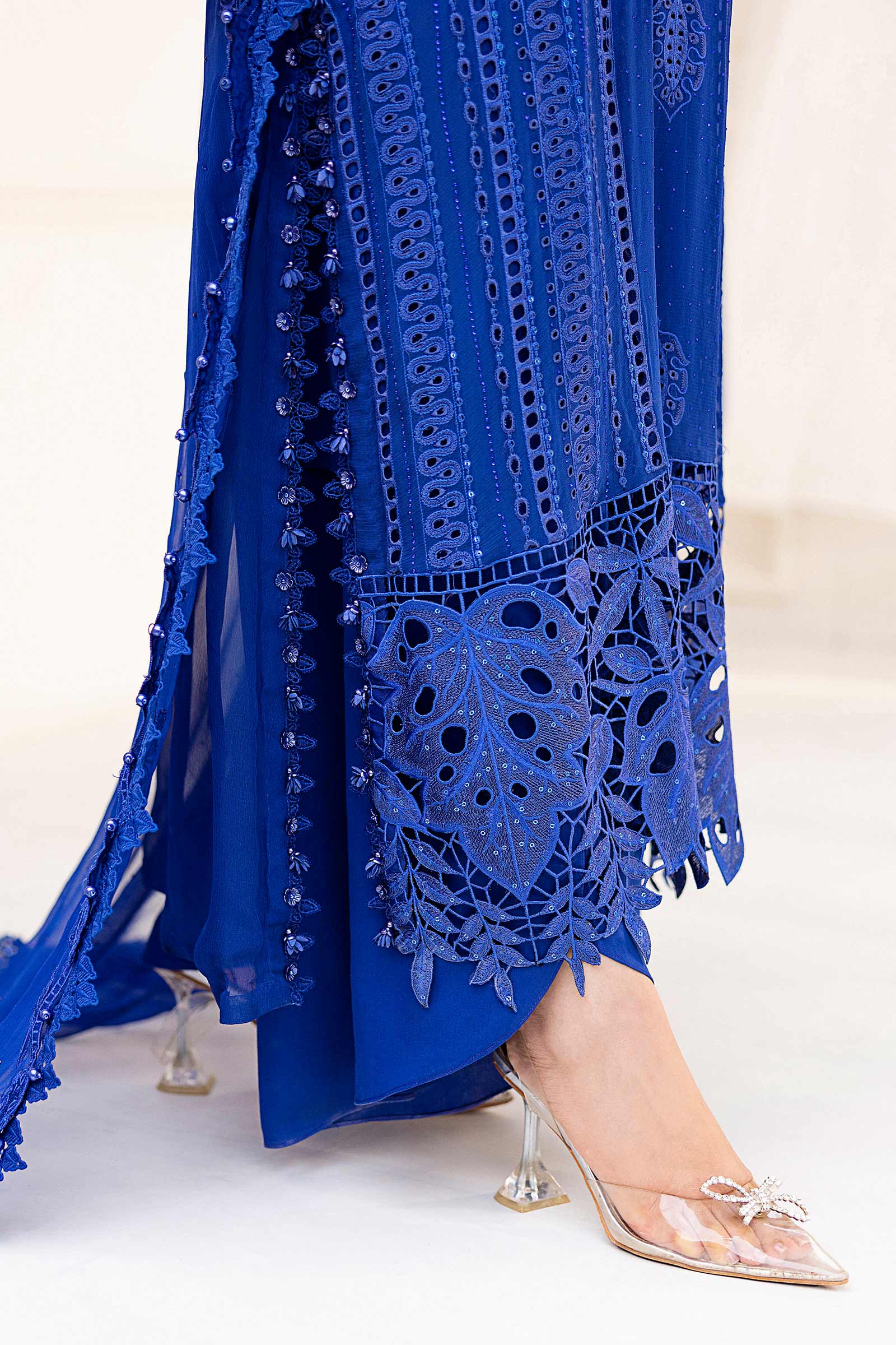 Maria B Unstitched Embroidered Chiffon Collection 25
