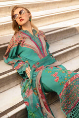 M Prints 3 Piece Unstitched Printed Cambric Suit By Maria B 24