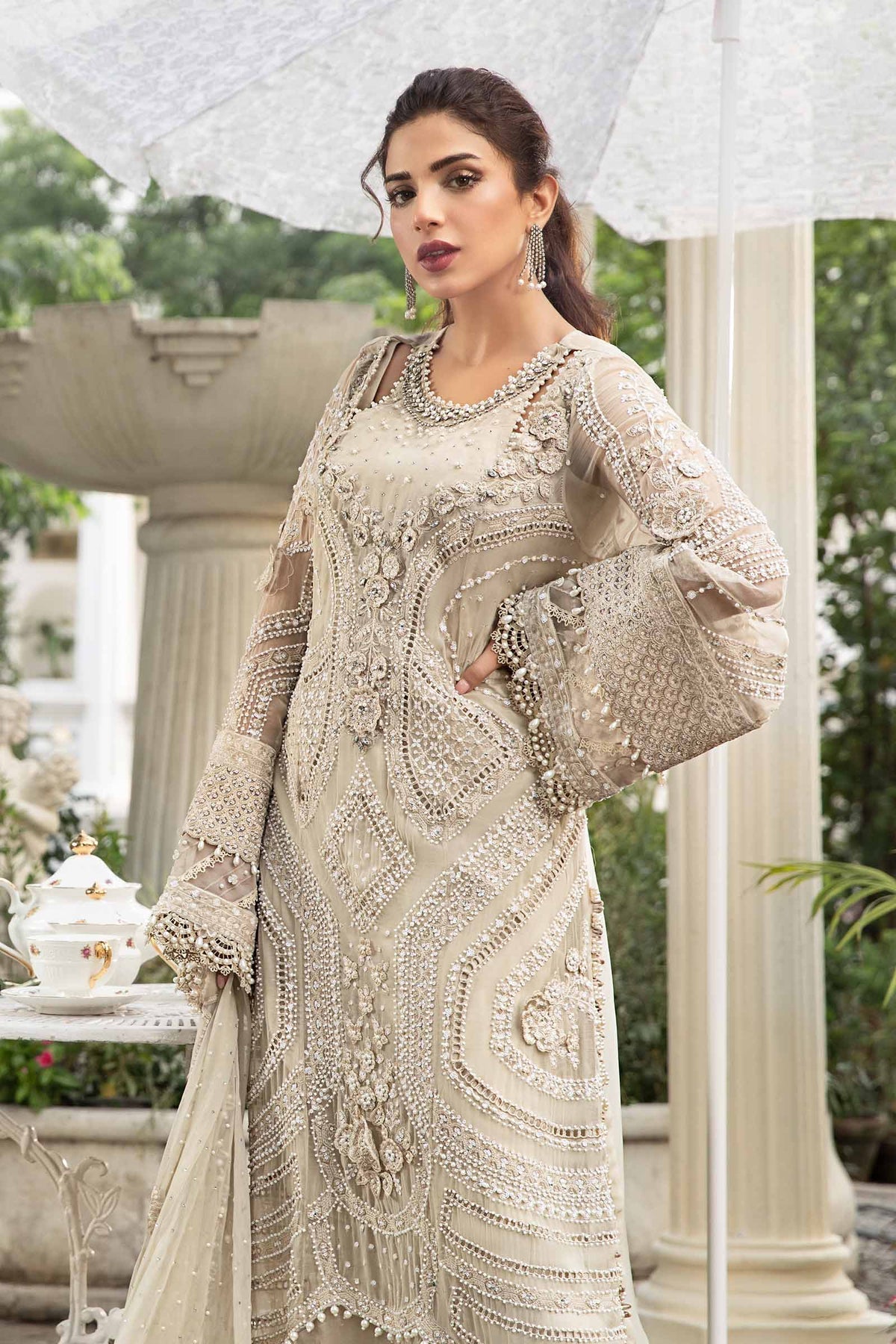 Maria B Unstitched Embroidered Chiffon Collection 24