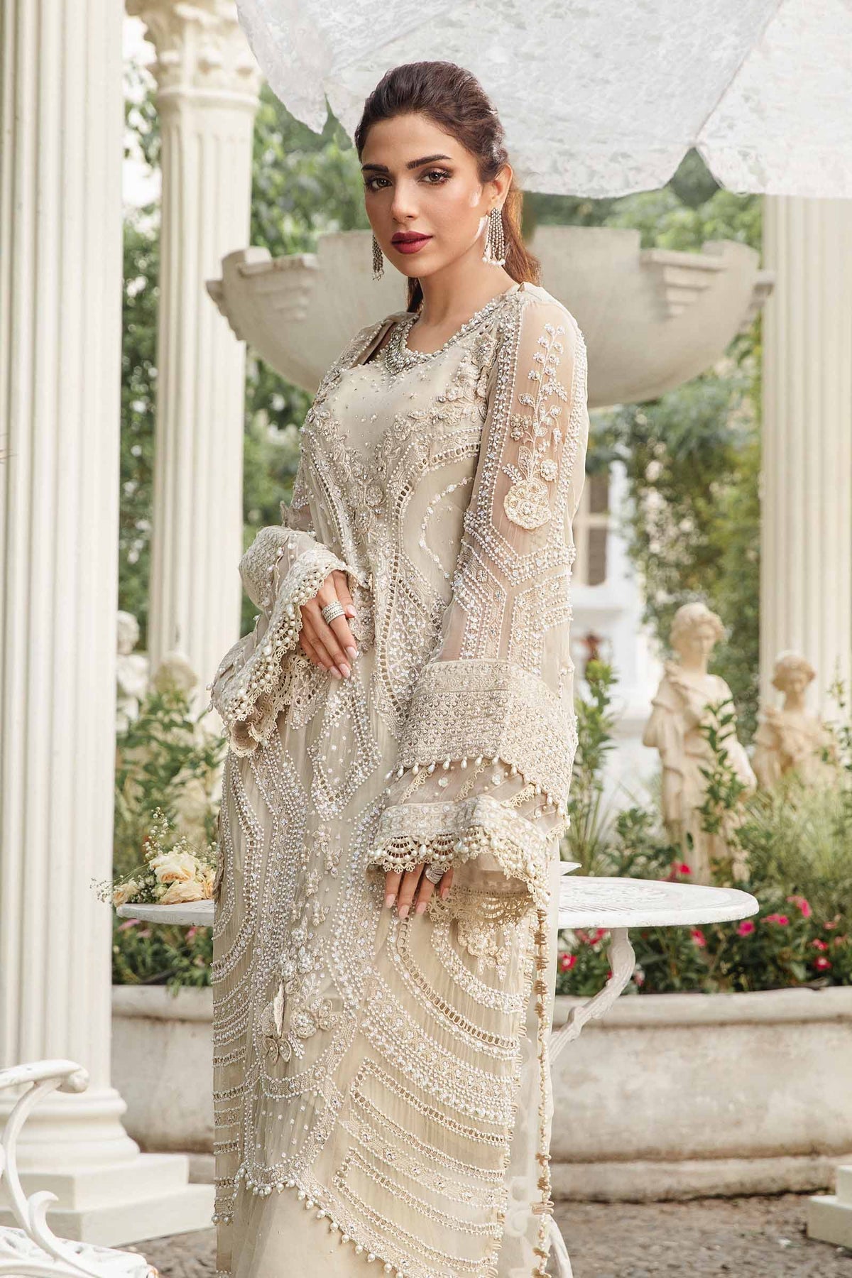 Maria B Unstitched Embroidered Chiffon Collection 24