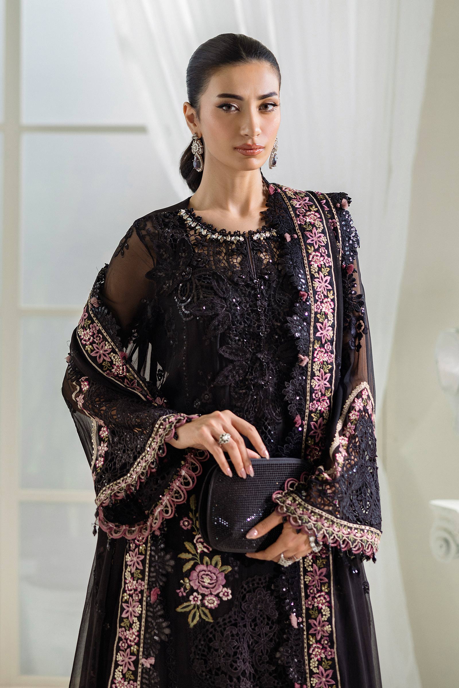 Maria B Unstitched Embroidered Chiffon Collection 25
