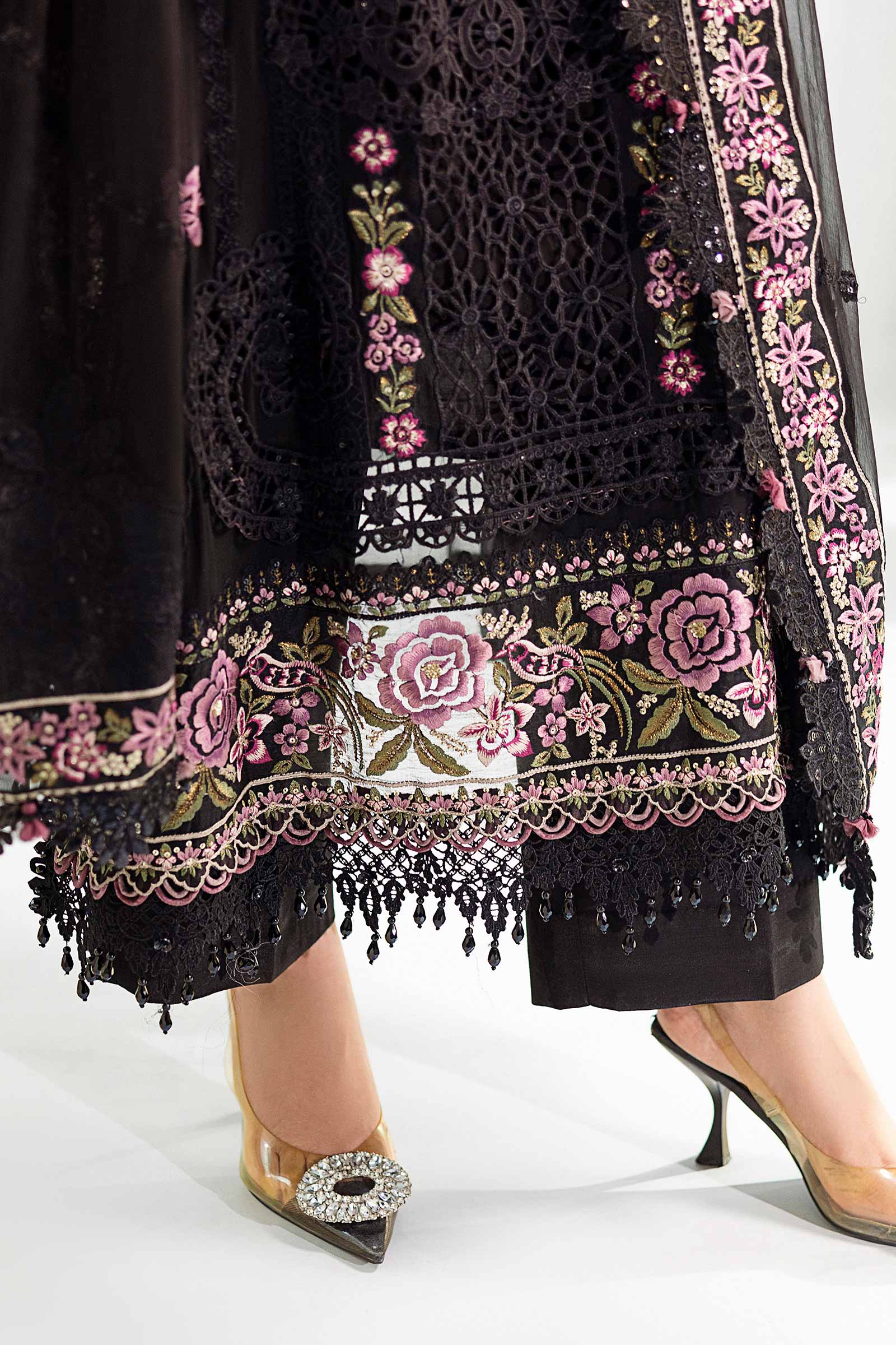 Maria B Unstitched Embroidered Chiffon Collection 25