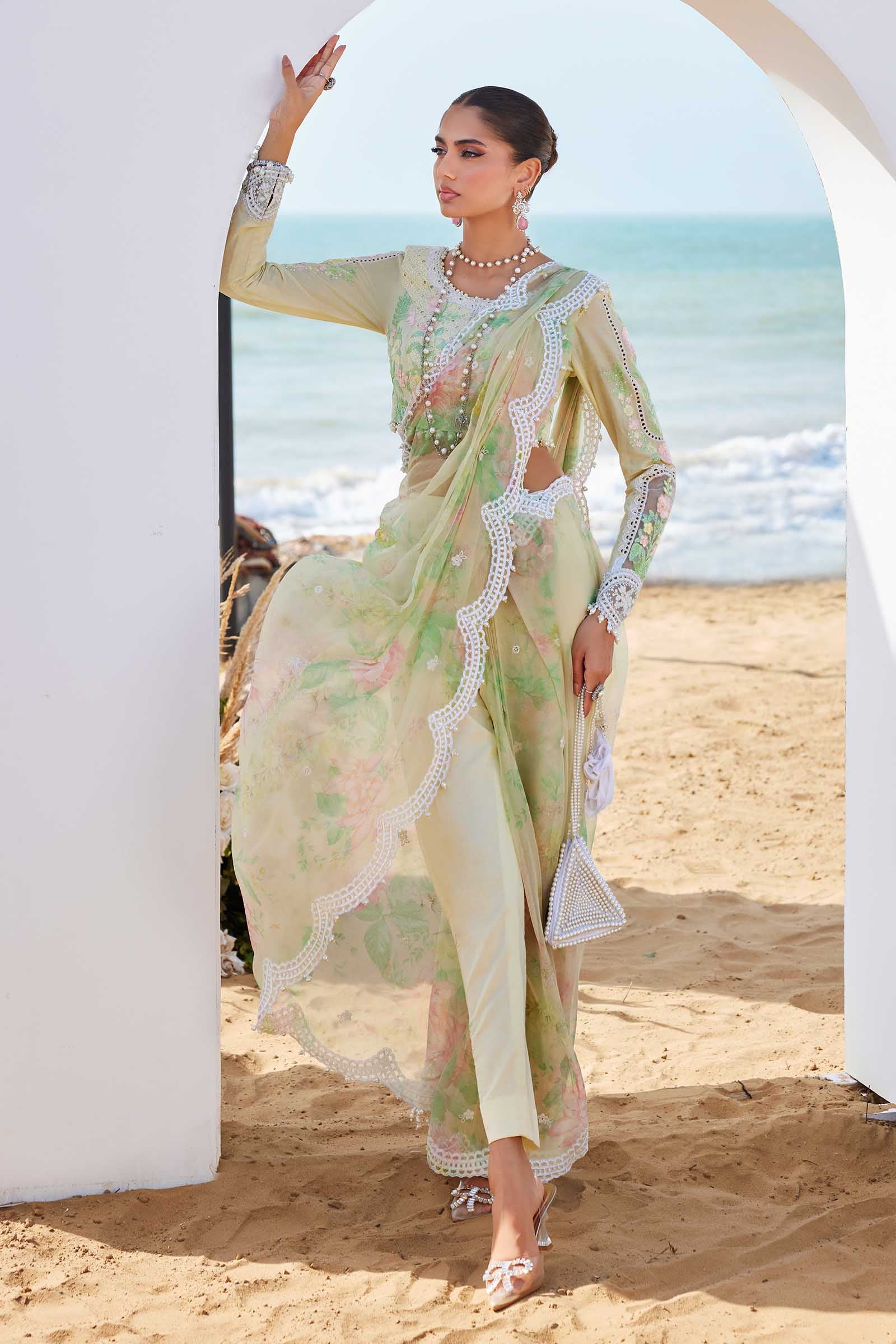 Maria B Luxury Lawn Eid 2 Collection 25
