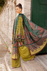 M Prints 3 Piece Unstitched Printed Cambric Suit By Maria B 24