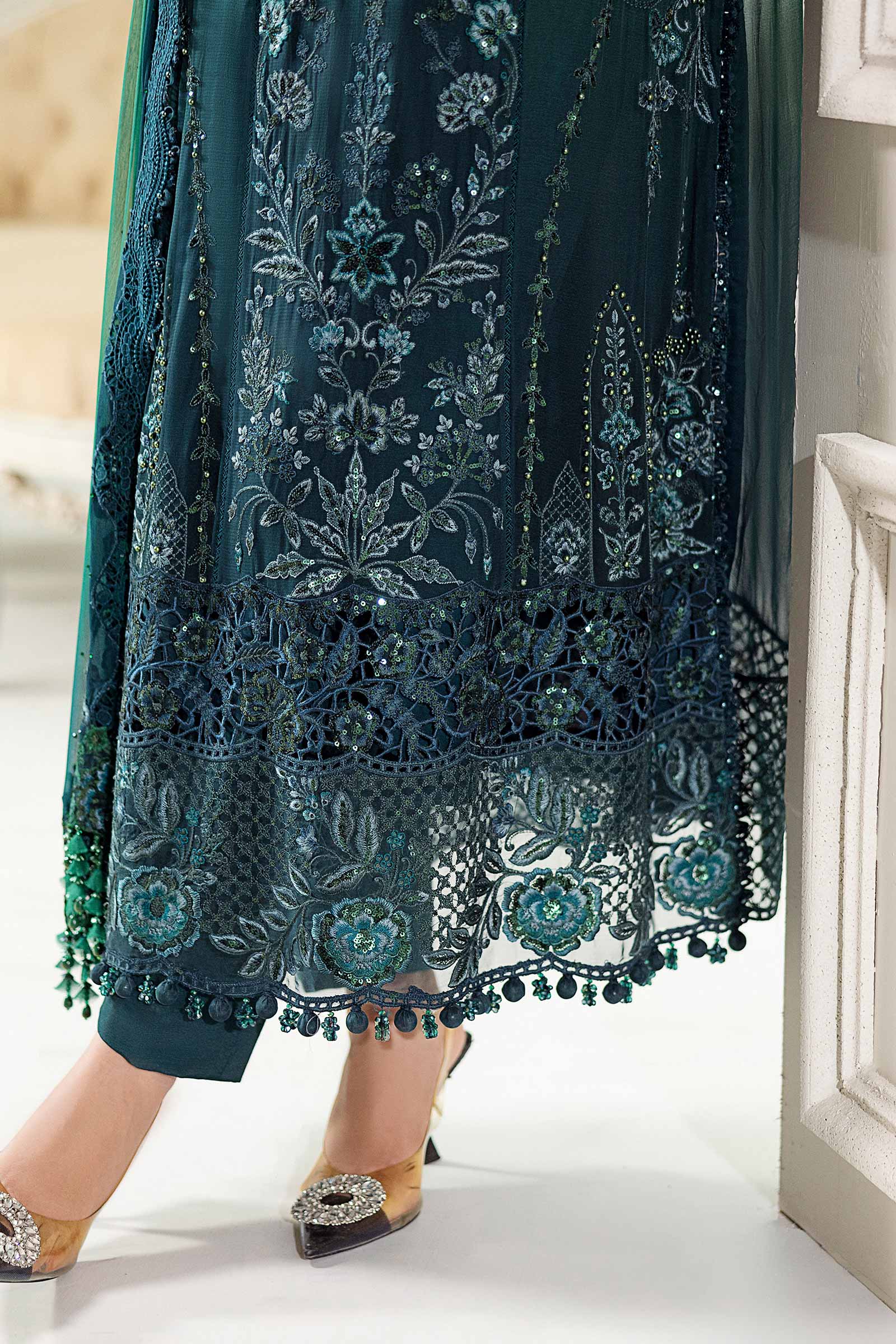 Maria B Unstitched Embroidered Chiffon Collection 25