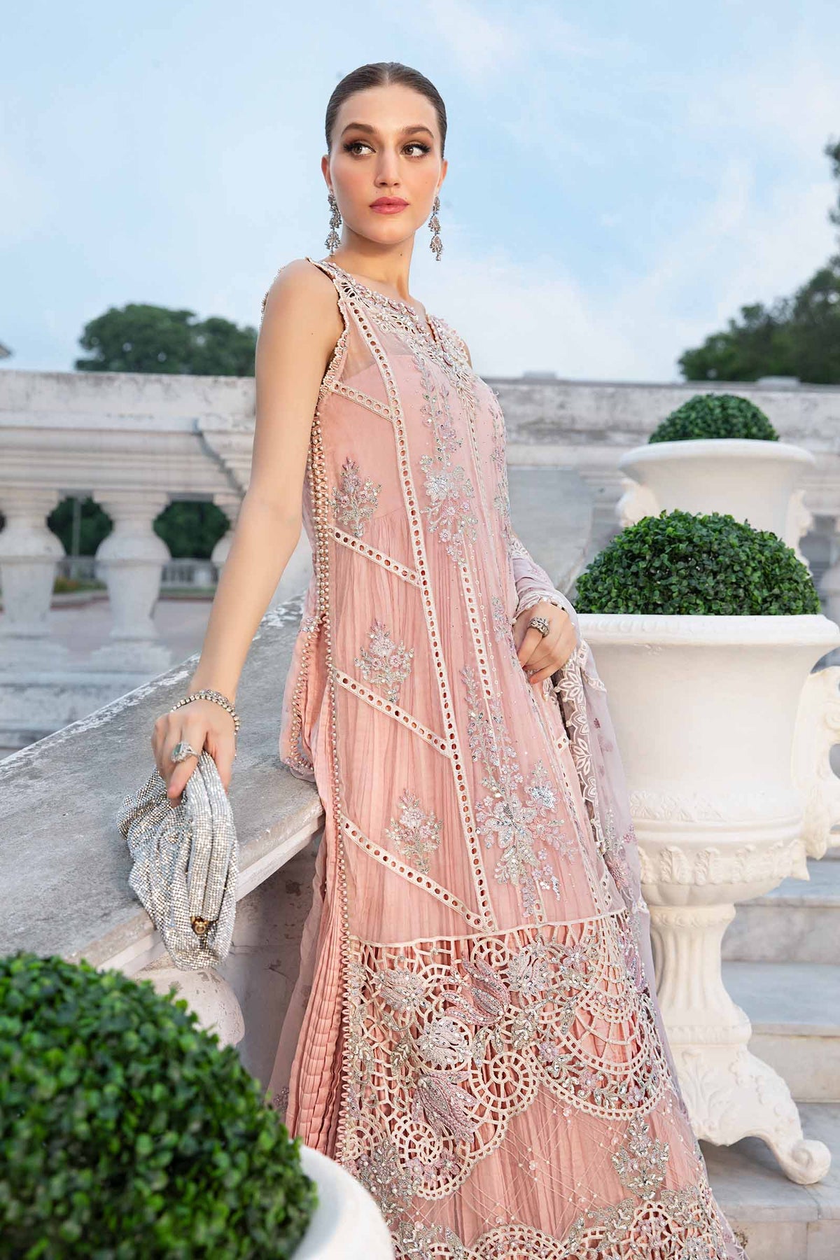 Maria B Unstitched Embroidered Chiffon Collection 24