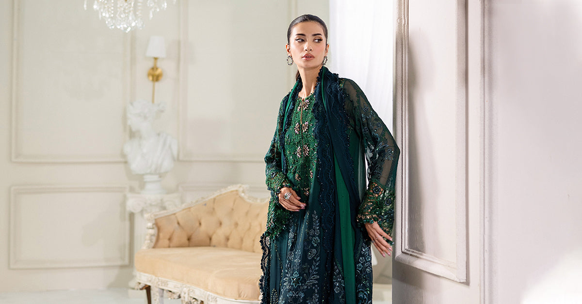 Maria B Unstitched Embroidered Chiffon Collection 25