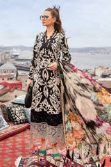 M Prints 3 Piece Unstitched Printed Cambric Suit By Maria B 24