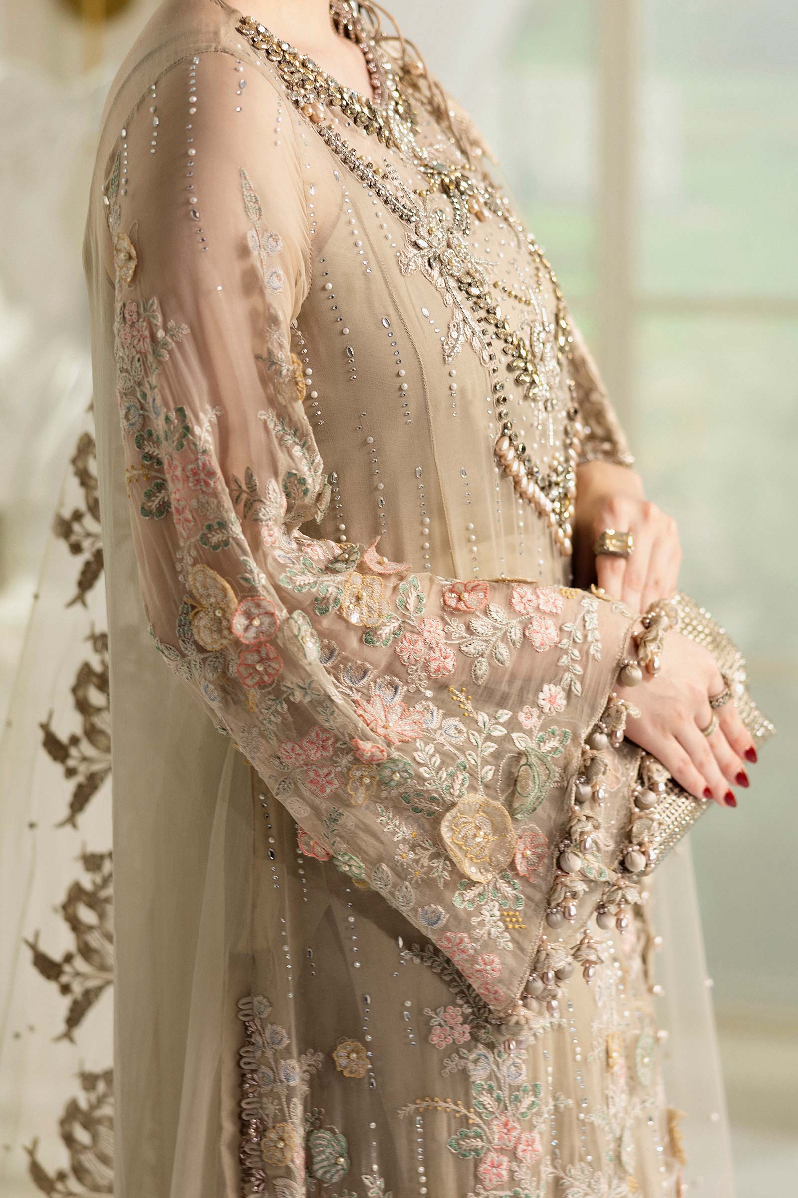 Maria B Unstitched Embroidered Chiffon Collection 25