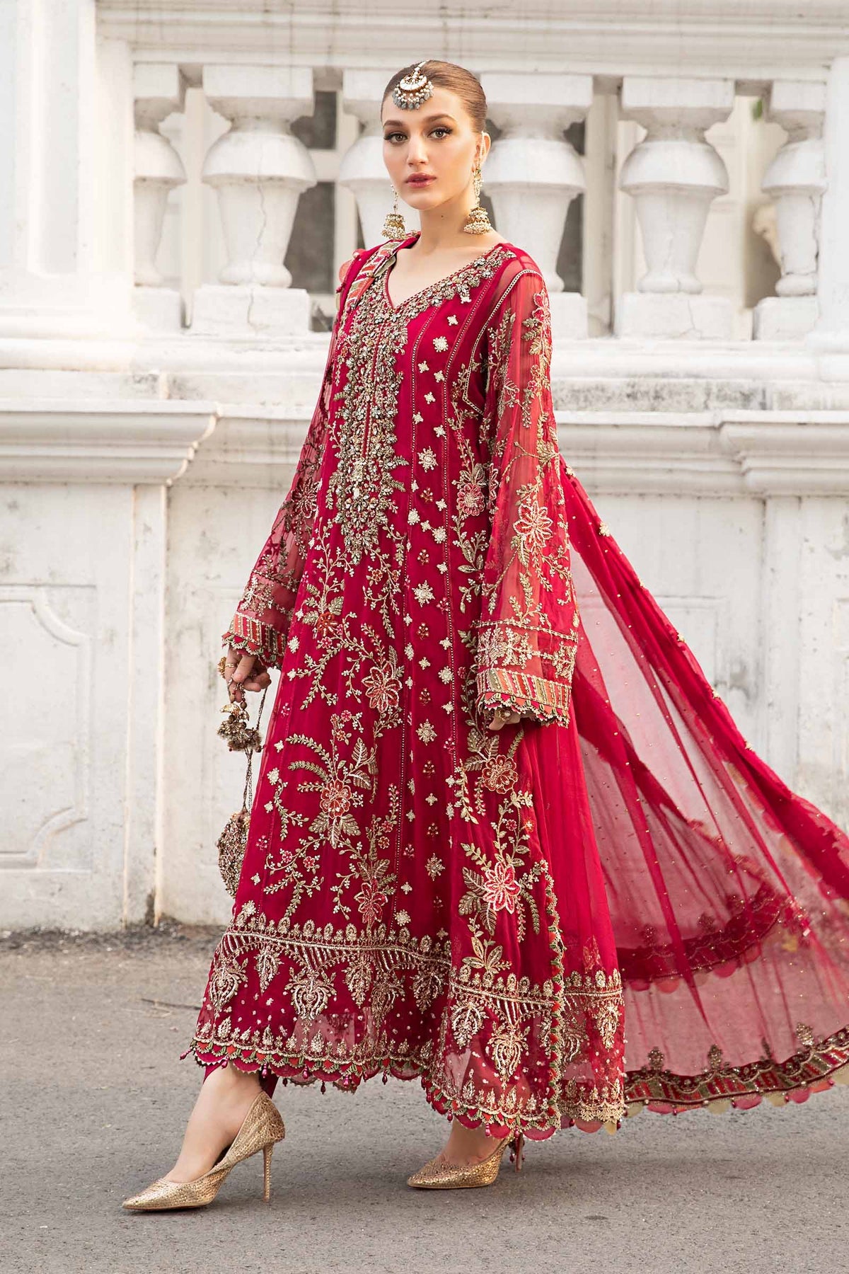 Maria B Unstitched Embroidered Chiffon Collection 24