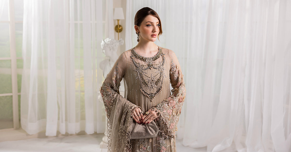 Maria B Unstitched Embroidered Chiffon Collection 25
