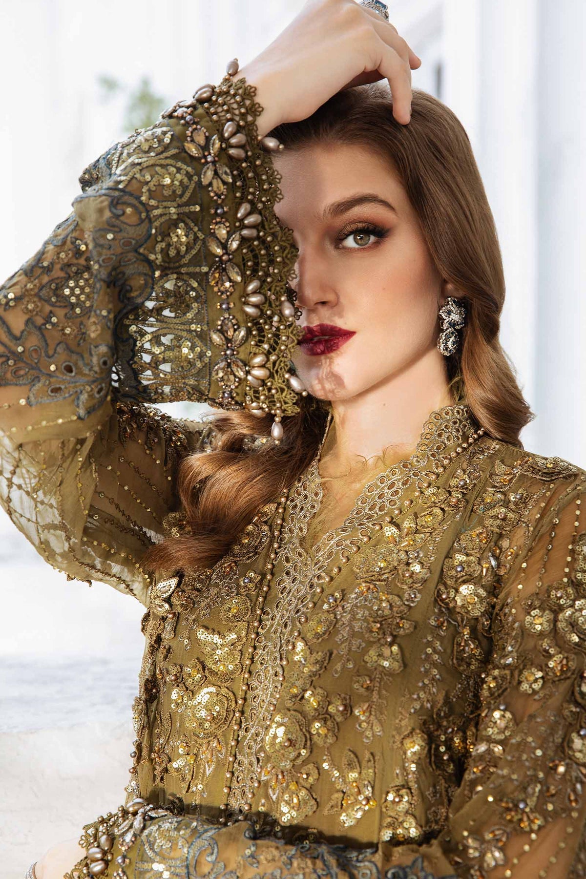 Maria B Unstitched Embroidered Chiffon Collection 24