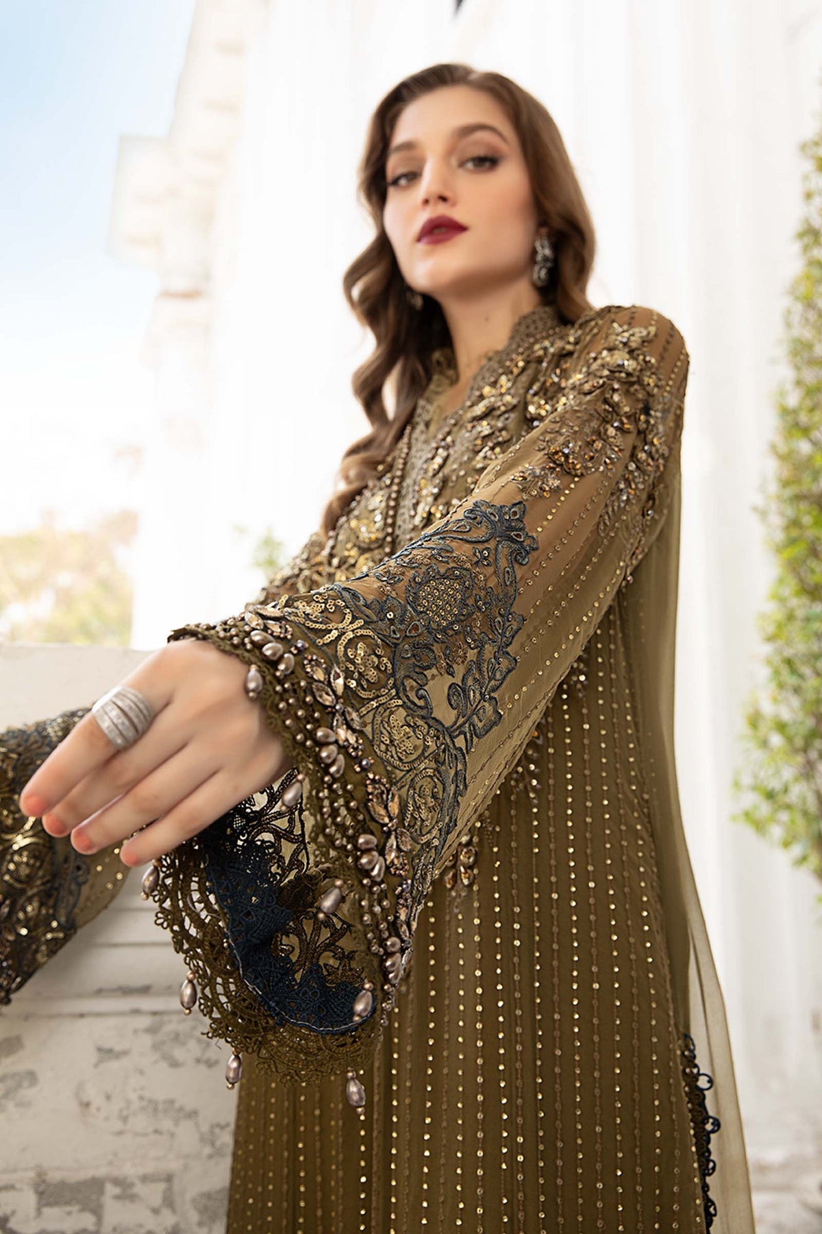 Maria B Unstitched Embroidered Chiffon Collection 24