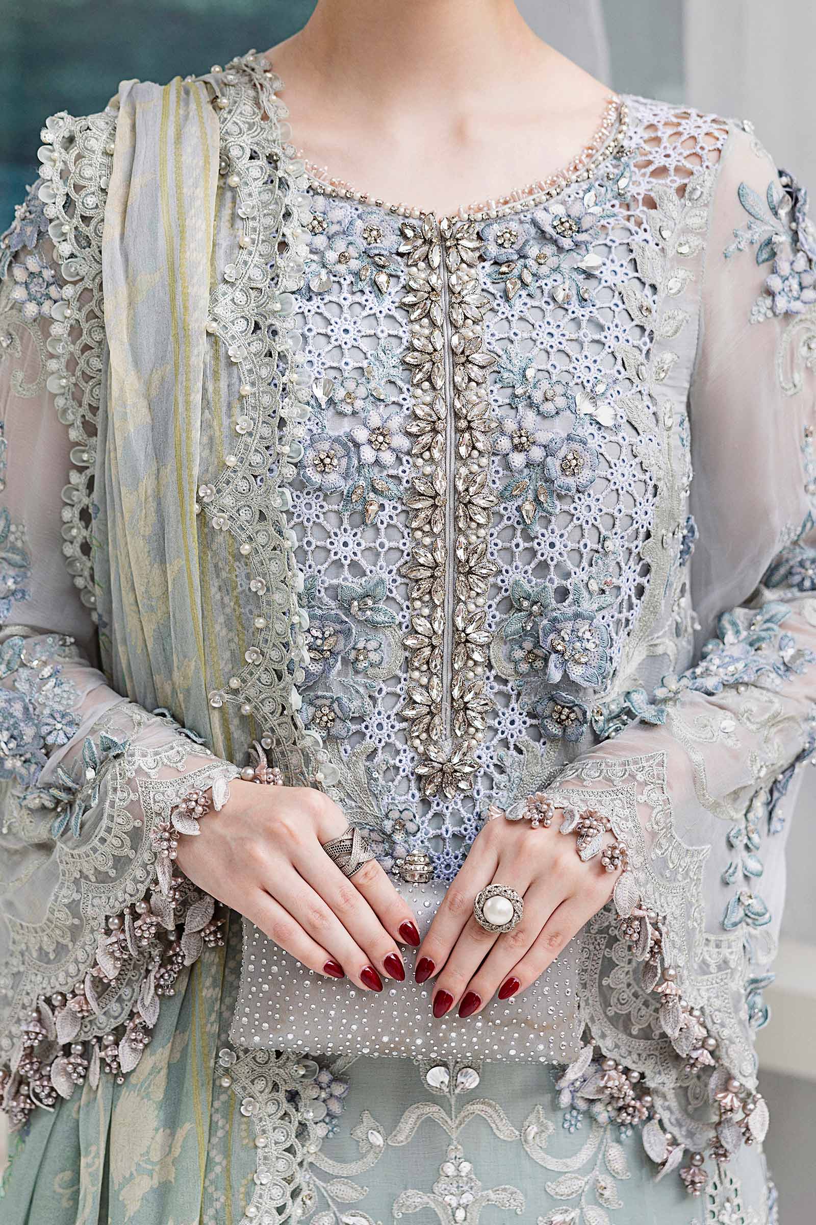 Maria B Unstitched Embroidered Chiffon Collection 25