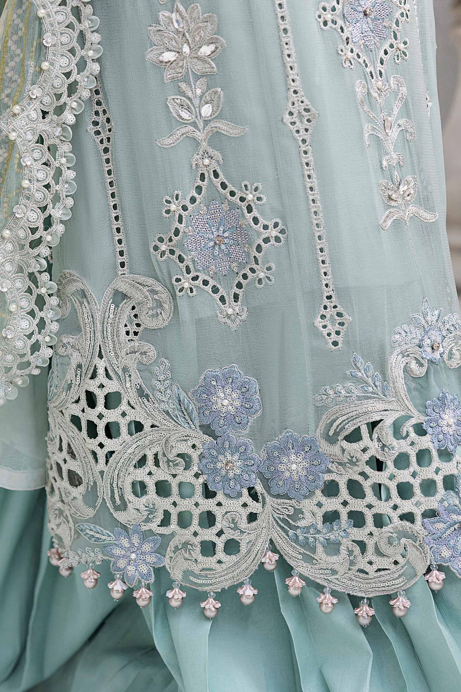 Maria B Unstitched Embroidered Chiffon Collection 25
