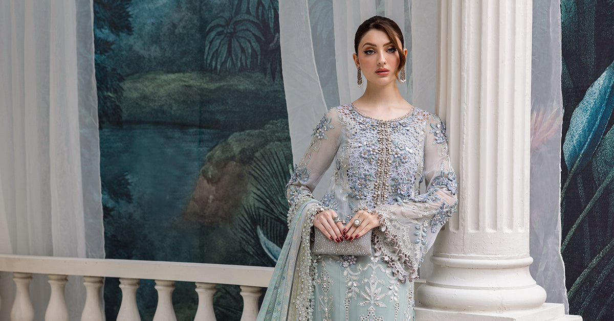 Maria B Unstitched Embroidered Chiffon Collection 25