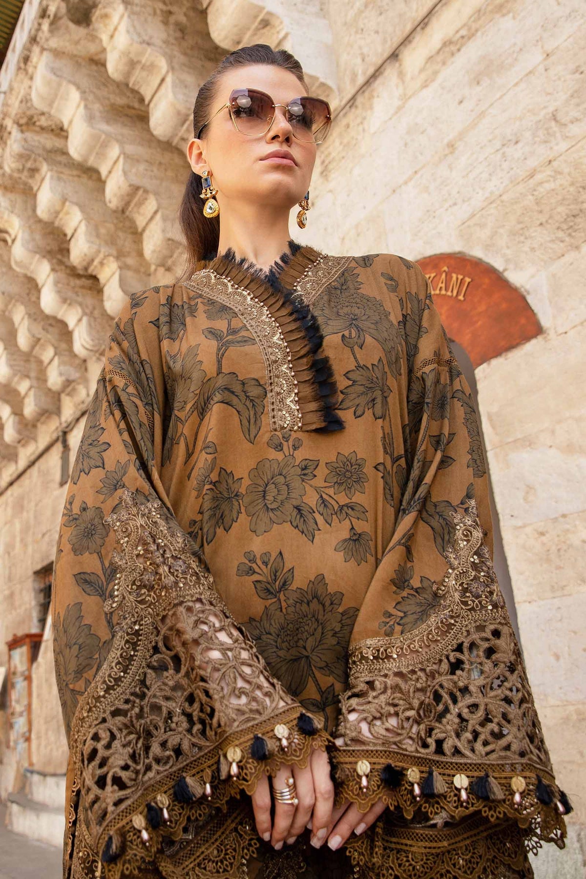 M Prints 3 Piece Unstitched Printed Cambric Suit By Maria B 24