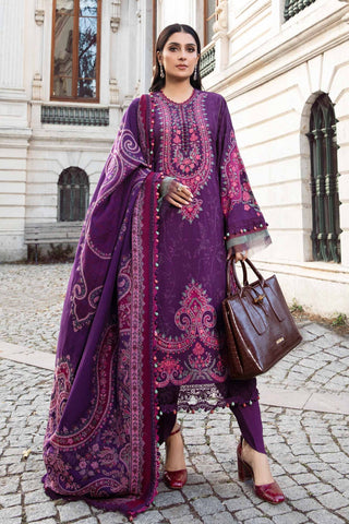 Maria B Luxury Embroidered Linen Collection D-08