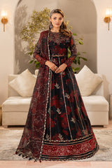 Fleur - Embroidered Printed Chiffon By Alizeh