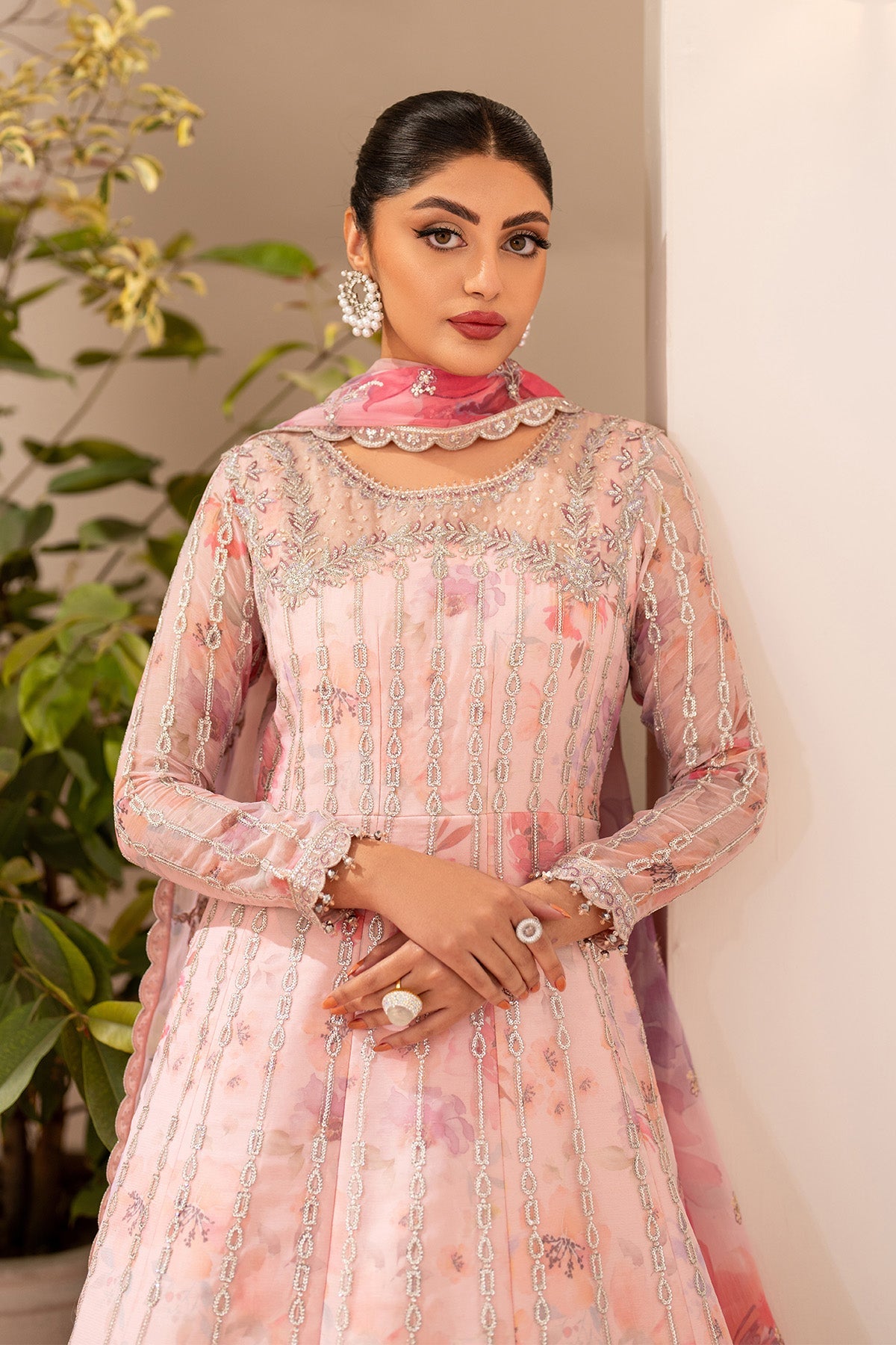 Fleur - Embroidered Printed Chiffon By Alizeh