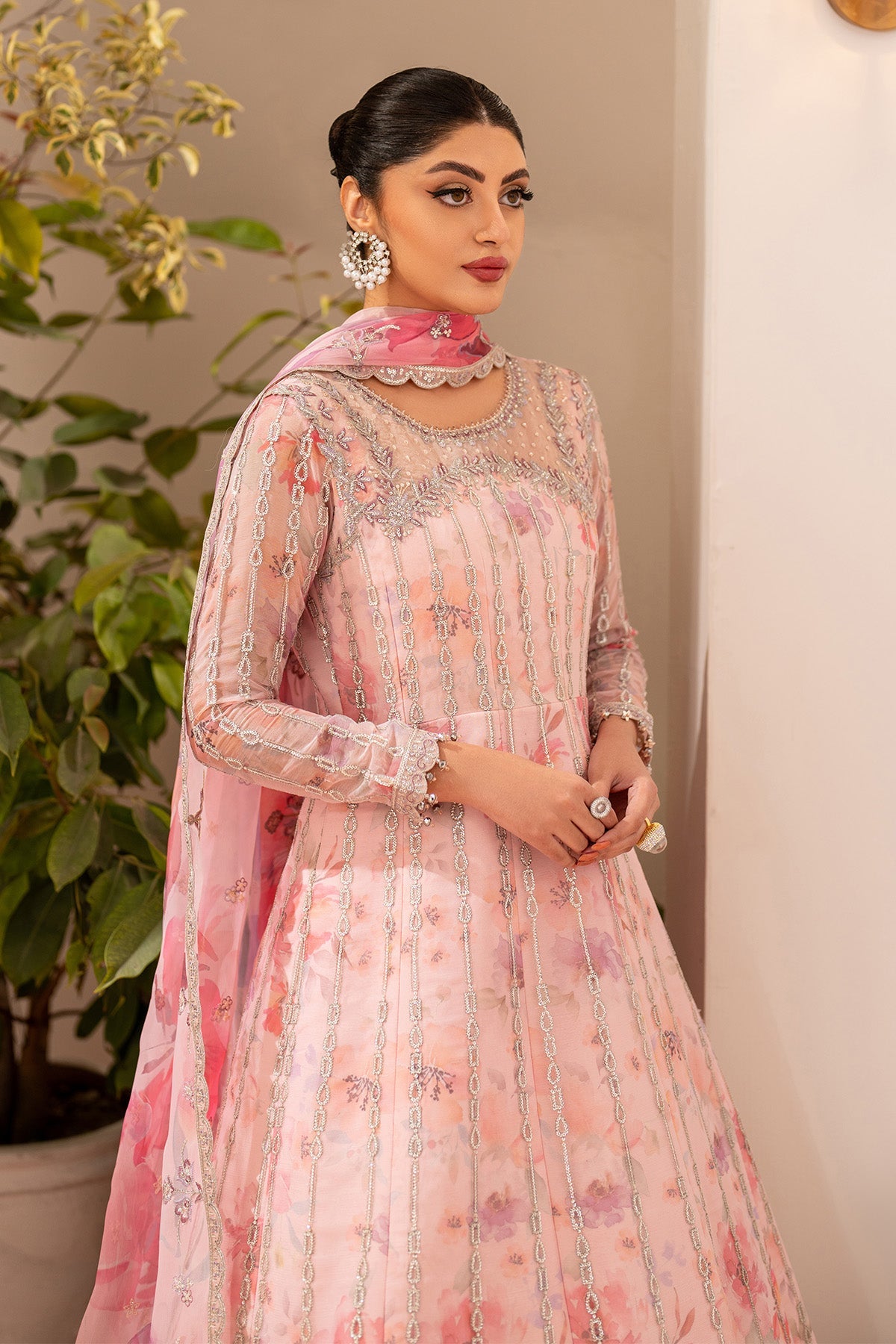 Fleur - Embroidered Printed Chiffon By Alizeh