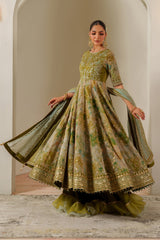 Fleur - Embroidered Printed Chiffon By Alizeh