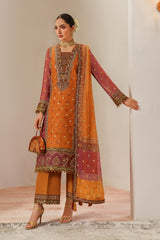 Fleur - Embroidered Printed Chiffon By Alizeh